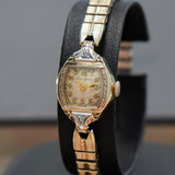 BULOVA 1945 'Ethel' Ladies Watch Two-Tone Fancy Case & Lugs 17 Jewels Cal. 6AH