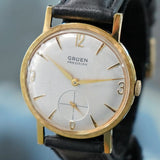 Gruen Precision Watch Cal. N510 17 Jewels Fancy Textured Fixed Bezel - 007 Style