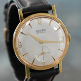 Gruen Precision Watch Cal. N510 17 Jewels Fancy Textured Fixed Bezel - 007 Style