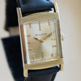 1967 BULOVA Banker "GG" Watch 17 Jewels Cal. 6CT Tank Case Swiss Made Wristwatch