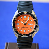 SEIKO Automatic Diver 200M Watch SKX011J Orange Dial Wristwatch - BRAND-NEW - IN BOX!