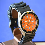 SEIKO Automatic Diver 200M Watch SKX011J Orange Dial Wristwatch - BRAND-NEW - IN BOX!