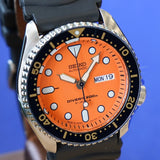 SEIKO Automatic Diver 200M Watch SKX011J Orange Dial Wristwatch - BRAND-NEW - IN BOX!