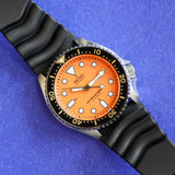 SEIKO Automatic Diver 200M Watch SKX011J Orange Dial Wristwatch - BRAND-NEW - IN BOX!