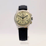 1950s Breitling Chronograph Watch 17 Jewels Date 35mm Swiss Made S.S.