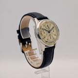 1950s Breitling Chronograph Watch 17 Jewels Date 35mm Swiss Made S.S.