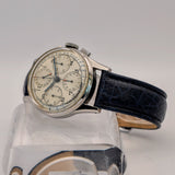 1950s Breitling Chronograph Watch 17 Jewels Date 35mm Swiss Made S.S.