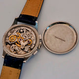 1950s Breitling Chronograph Watch 17 Jewels Date 35mm Swiss Made S.S.