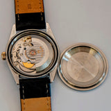 2000s Tudor Prince Date 74033 Watch Linen Dial 34mm Automatic Wristwatch