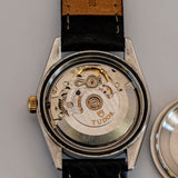 2000s Tudor Prince Date 74033 Watch Linen Dial 34mm Automatic Wristwatch