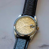 2000s Tudor Prince Date 74033 Watch Linen Dial 34mm Automatic Wristwatch