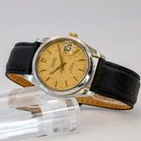 2000s Tudor Prince Date 74033 Watch Linen Dial 34mm Automatic Wristwatch