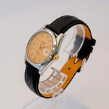2000s Tudor Prince Date 74033 Watch Linen Dial 34mm Automatic Wristwatch