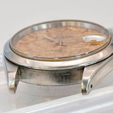 2000s Tudor Prince Date 74033 Watch Linen Dial 34mm Automatic Wristwatch