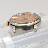 2000s Tudor Prince Date 74033 Watch Linen Dial 34mm Automatic Wristwatch