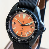 NOS 1980s MWC MIL DIVER Automatic Watch British Military Issue 0555/6645-02 ETA 2824-2 25 Jewels