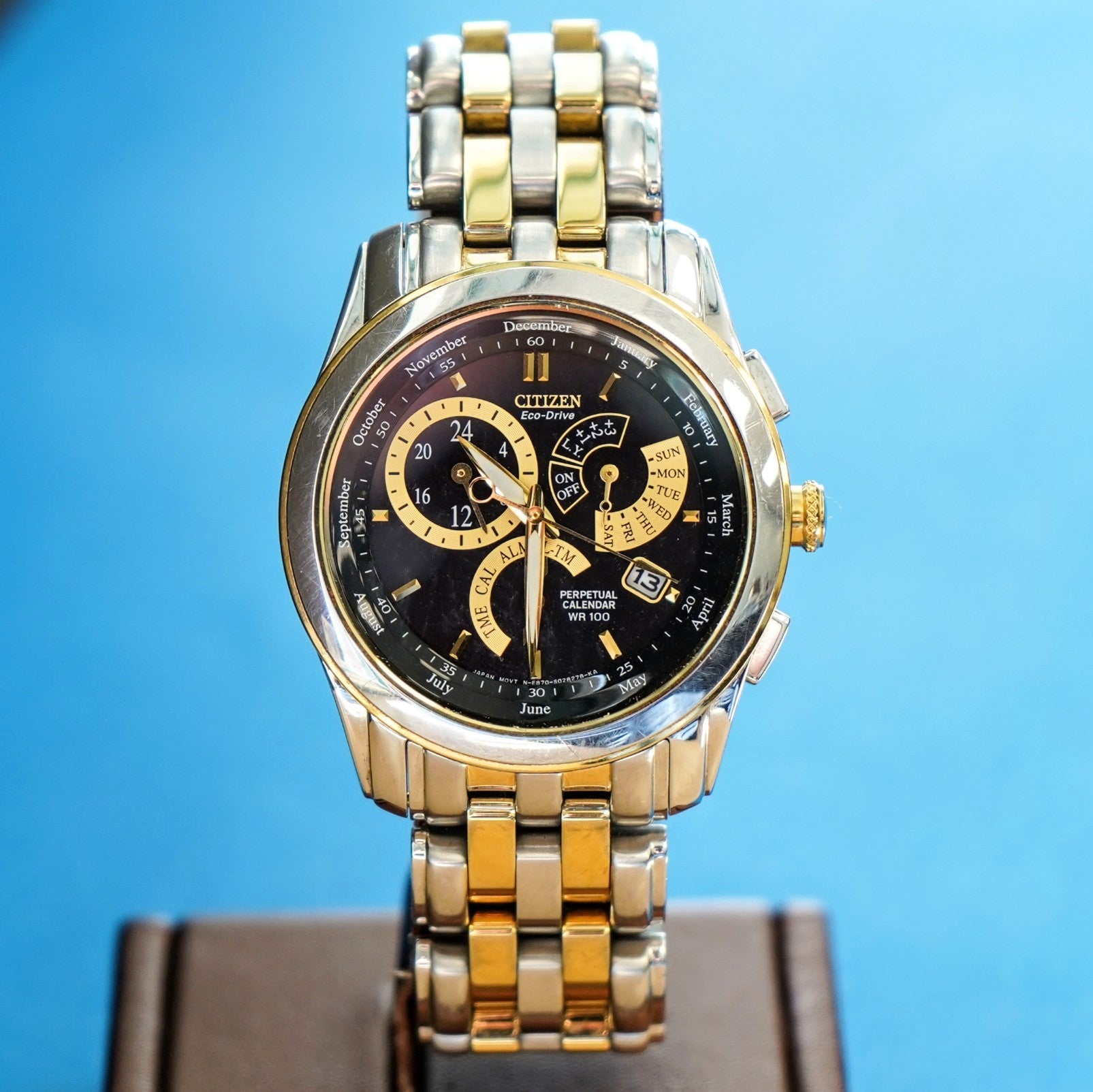 CITIZEN Eco-Drive Chandler Watch BL8004-53E Perpetual Calendar Two