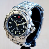 WENGER GST SEA Diver Watch 200M / 660FT Date ALL S.S. Quartz Wristwatch - 259.0419 - Ref. 78529