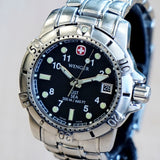 WENGER GST SEA Diver Watch 200M / 660FT Date ALL S.S. Quartz Wristwatch - 259.0419 - Ref. 78529