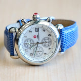 MICHELE CSX Chronograph Watch MOP Dial Ladies Wristwatch ALL S.S. & Original Strap