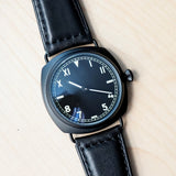 "PILOT MILITARY" Homage Watch Black California Dial Display Back Wristwatch 45mm