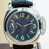 Military Style Mechanical Watch Cushion Display Case Back Wristwatch 44mm