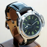 Military Style Mechanical Watch Cushion Display Case Back Wristwatch 44mm