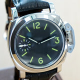 Military Style Mechanical Watch Cushion Display Case Back Wristwatch 44mm