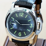 Military Style Mechanical Watch Cushion Display Case Back Wristwatch 44mm