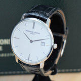 FREDERIQUE CONSTANT Slimline Watch FC-220S5S6 Date Wristwatch ALL Original Double Box!