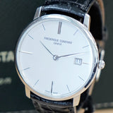 FREDERIQUE CONSTANT Slimline Watch FC-220S5S6 Date Wristwatch ALL Original Double Box!