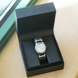 MOVADO Watch 84G11870 Date Indicator Quartz Wristwatch ALL S.S. In Box!