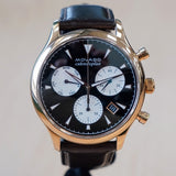 MOVADO Chronograph Watch Heritage Series Calendoplan Wristwatch MO.03.1.34.6292 - Box!