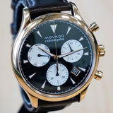 MOVADO Chronograph Watch Heritage Series Calendoplan Wristwatch MO.03.1.34.6292 - Box!