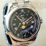 2023 LONGINES Master Collection Retrograde Watch L2.738.4.51.6 Moonphase 41mm Wristwatch Black Dial ALL Original