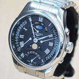 2023 LONGINES Master Collection Retrograde Watch L2.738.4.51.6 Moonphase 41mm Wristwatch Black Dial ALL Original