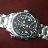 2023 LONGINES Master Collection Retrograde Watch L2.738.4.51.6 Moonphase 41mm Wristwatch Black Dial ALL Original