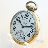 1949 WALTHAM Vanguard Railroad Pocket Watch 23 Jewels Model 1908 Adjusted 16s