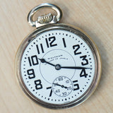 1949 WALTHAM Vanguard Railroad Pocket Watch 23 Jewels Model 1908 Adjusted 16s