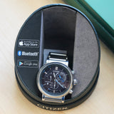 CITIZEN Proximity Eco-Drive Watch BZ1000-54E Bluetooth Wristwatch ALL S.S. - ALL Original Boxes & Papers!