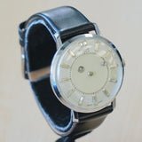 1960s AUREOLE Mystery Dial Watch 17 Jewels Diamond Dial Wristwatch Swiss Made