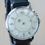 1960s AUREOLE Mystery Dial Watch 17 Jewels Diamond Dial Wristwatch Swiss Made