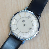 1960s AUREOLE Mystery Dial Watch 17 Jewels Diamond Dial Wristwatch Swiss Made