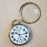 1934 ELGIN B.W. Raymond Pocket Watch 16s Railroad Wind Indicator 23 Jewels