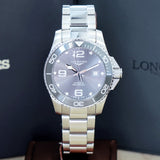 LONGINES Hydroconquest Automatic Watch L3.782.4 43mm Gray Ceramic Diver Wristwatch