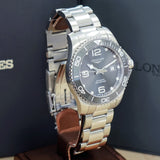 LONGINES Hydroconquest Automatic Watch L3.782.4 43mm Gray Ceramic Diver Wristwatch