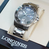 LONGINES Hydroconquest Automatic Watch L3.782.4 43mm Gray Ceramic Diver Wristwatch