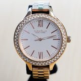 2014 CARAVELLE New York Ladies Watch 44L125 Quartz Wristwatch ALL Rose-Gold S.S.