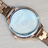 2014 CARAVELLE New York Ladies Watch 44L125 Quartz Wristwatch ALL Rose-Gold S.S.