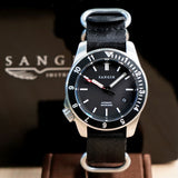 SANGIN Instruments Atlas Watch Automatic Wristwatch 20ATM Date Indicator IN BOX!